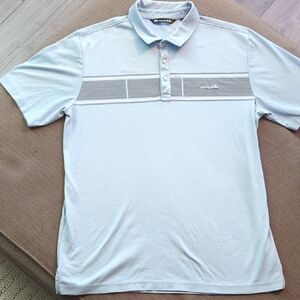 Travis Matthew. Men's Light Blue Casual Polo Golf Shirt Size Large
